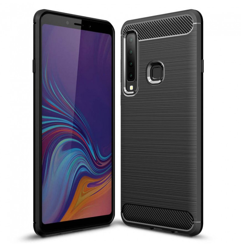1359 - MadPhone Carbon силиконов кейс за Samsung Galaxy A9 (2018)