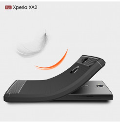 13817 - MadPhone Carbon силиконов кейс за Sony Xperia XA2