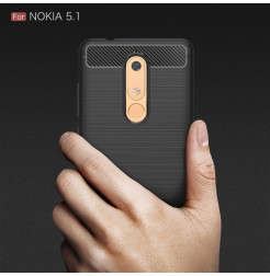 14633 - MadPhone Carbon силиконов кейс за Nokia 5.1