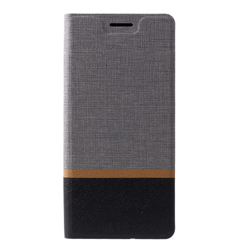 1510 - MadPhone Duo калъф от кожа и текстил за Samsung Galaxy A9 (2018)