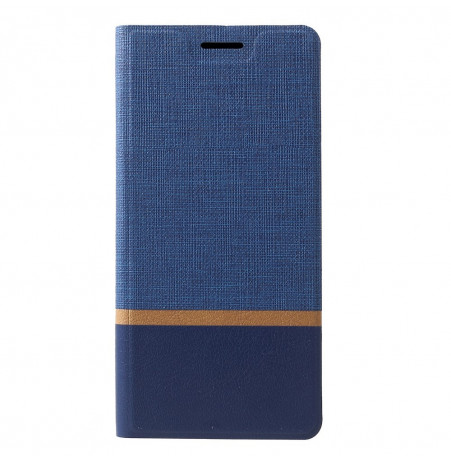 1520 - MadPhone Duo калъф от кожа и текстил за Samsung Galaxy A9 (2018)