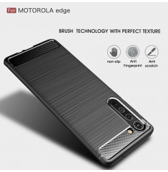 17103 - MadPhone Carbon силиконов кейс за Motorola Edge