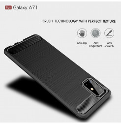 20542 - MadPhone Carbon силиконов кейс за Samsung Galaxy A71