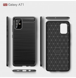 20547 - MadPhone Carbon силиконов кейс за Samsung Galaxy A71