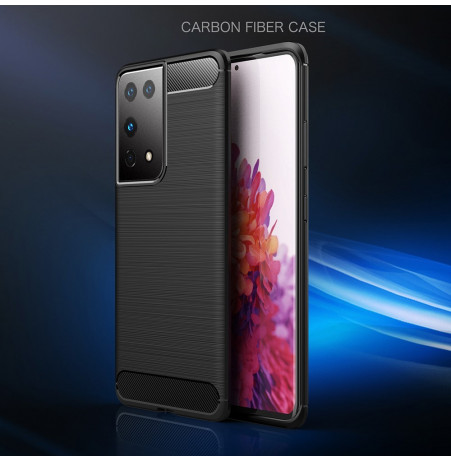 21609 - MadPhone Carbon силиконов кейс за Samsung Galaxy S21 Ultra