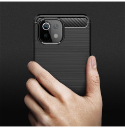23807 - MadPhone Carbon силиконов кейс за Xiaomi Mi 11 Lite