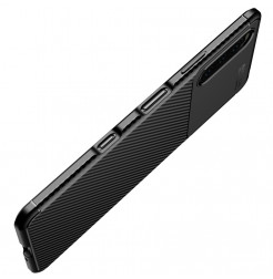 24122 - iPaky Carbon силиконов кейс калъф за Sony Xperia 10 III