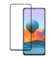 25352 - 3D стъклен протектор за целия дисплей Xiaomi Redmi Note 10 5G / Poco M3 Pro