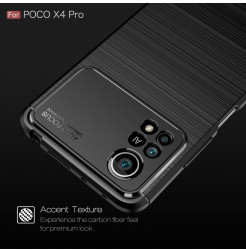 30875 - MadPhone Carbon силиконов кейс за Xiaomi Poco X4 Pro 5G