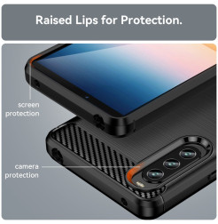 31130 - MadPhone Carbon силиконов кейс за Sony Xperia 10 IV