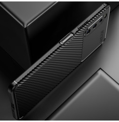 31142 - iPaky Carbon силиконов кейс калъф за Sony Xperia 10 IV