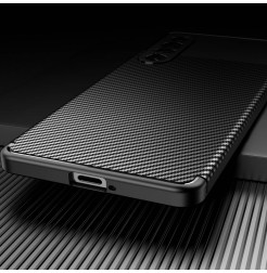 31226 - iPaky Carbon силиконов кейс калъф за Sony Xperia 1 IV