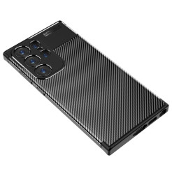 35686 - iPaky Carbon силиконов кейс калъф за Samsung Galaxy S23 Ultra