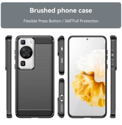 37469 - MadPhone Carbon силиконов кейс за Huawei P60 / P60 Pro