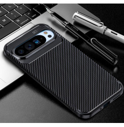 44388 - iPaky Carbon силиконов кейс калъф за Google Pixel 9 / Pixel 9 Pro