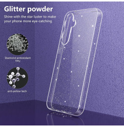 48319 - MadPhone Glitter силиконов калъф за Samsung Galaxy S25