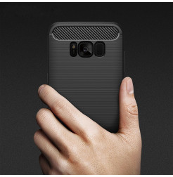 4906 - MadPhone Carbon силиконов кейс за Samsung Galaxy S8+ Plus