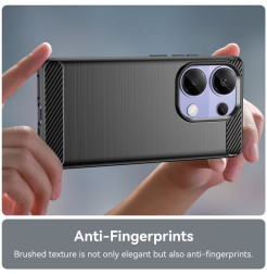 50232 - MadPhone Carbon силиконов кейс за Xiaomi Redmi Note 14S