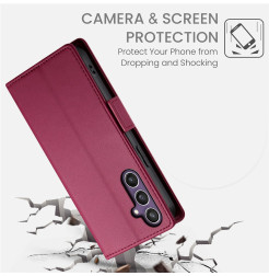 51191 - MadPhone Classic кожен калъф за Samsung Galaxy S25 FE