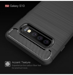 6950 - MadPhone Carbon силиконов кейс за Samsung Galaxy S10