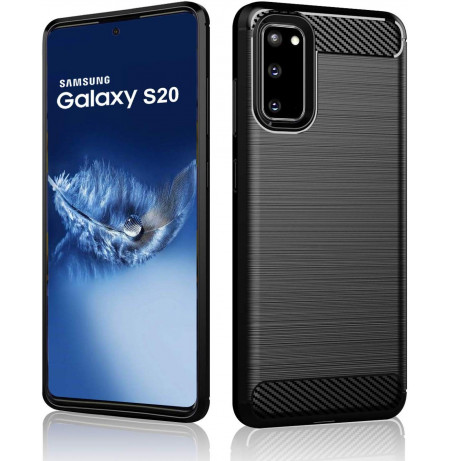 7886 - MadPhone Carbon силиконов кейс за Samsung Galaxy S20