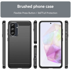 80503 - MadPhone Carbon силиконов кейс за Samsung Galaxy A37