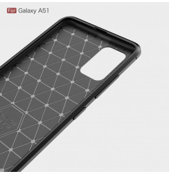 996 - MadPhone Carbon силиконов кейс за Samsung Galaxy A51